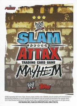 2010 Topps Slam Attax WWE Mayhem #NNO Santino Marella  Back