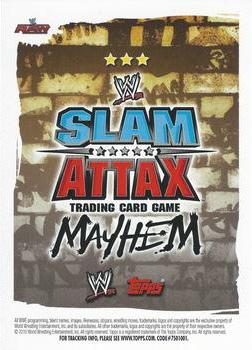 2010 Topps Slam Attax WWE Mayhem #NNO Vladimir Kozlov  Back