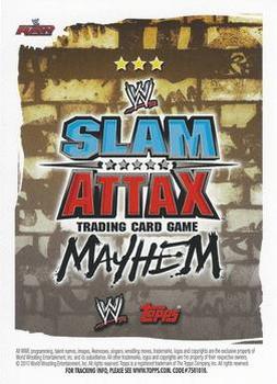 2010 Topps Slam Attax WWE Mayhem #NNO William Regal  Back