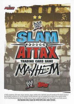 2010 Topps Slam Attax WWE Mayhem #NNO Brie Bella  Back