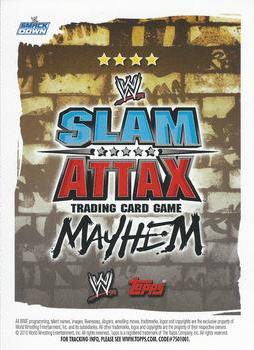 2010 Topps Slam Attax WWE Mayhem #NNO CM Punk  Back