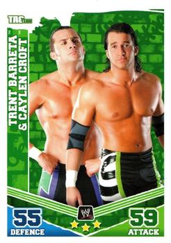2010 Topps Slam Attax WWE Mayhem #NNO Trent Barreta / Caylen Croft Front