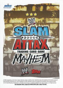 2010 Topps Slam Attax WWE Mayhem #NNO Shad  Back