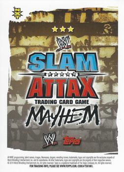 2010 Topps Slam Attax WWE Mayhem #NNO Heath Slater  Back