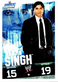 2009 Topps Slam Attax WWE #NNO Ranjin Singh Front