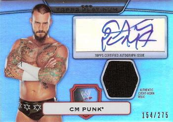 2010 Topps Platinum WWE - Autograph Relics #48 CM Punk  Front