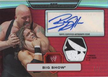 2010 Topps Platinum WWE - Autograph Relics Red #37 Big Show  Front