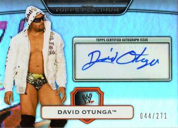 2010 Topps Platinum WWE - Autographs #52 David Otunga  Front