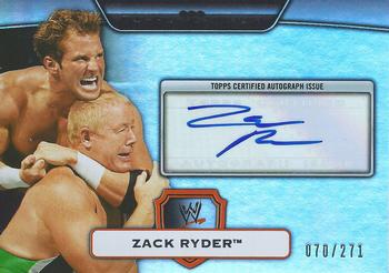 2010 Topps Platinum WWE - Autographs #60 Zack Ryder  Front