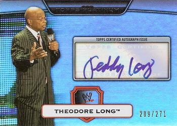 2010 Topps Platinum WWE - Autographs #65 Theodore Long  Front