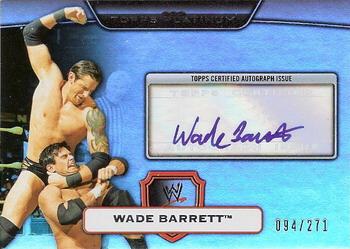 2010 Topps Platinum WWE - Autographs #114 Wade Barrett  Front