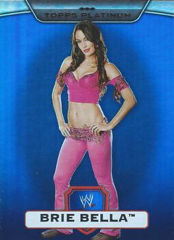 2010 Topps Platinum WWE - Blue #123 Brie Bella  Front