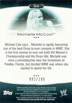 2010 Topps Platinum WWE - Blue #56 Michelle McCool  Back
