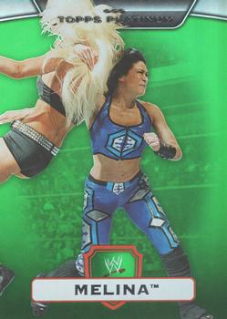 2010 Topps Platinum WWE - Green #14 Melina  Front