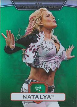 2010 Topps Platinum WWE - Green #68 Natalya  Front
