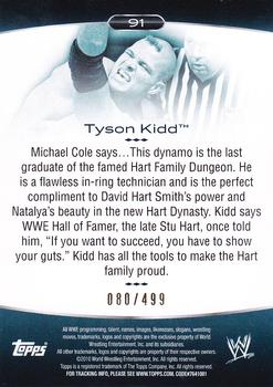 2010 Topps Platinum WWE - Green #91 Tyson Kidd  Back