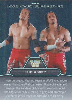 2010 Topps Platinum WWE - Legendary Superstars #LS-14 The Usos / Wild Samoans Front
