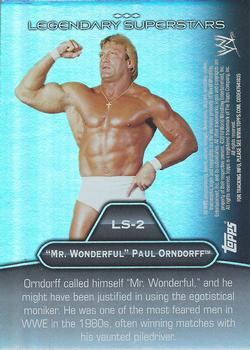 2010 Topps Platinum WWE - Legendary Superstars #LS-2 Dolph Ziggler / Paul Orndorff Back