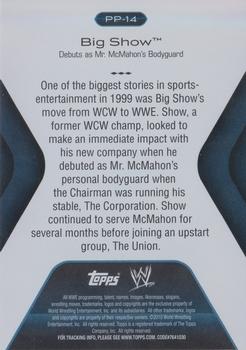 2010 Topps Platinum WWE - Platinum Performance #PP-14 Big Show  Back