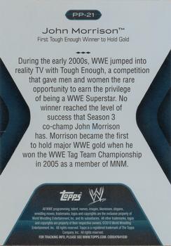 2010 Topps Platinum WWE - Platinum Performance #PP-21 John Morrison  Back