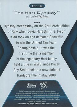 2010 Topps Platinum WWE - Platinum Performance #PP-16 The Hart Dynasty  Back