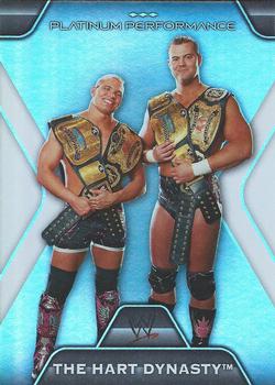 2010 Topps Platinum WWE - Platinum Performance #PP-16 The Hart Dynasty  Front