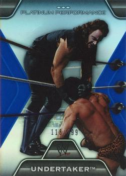 2010 Topps Platinum WWE - Platinum Performance Blue #PP-17 Undertaker  Front