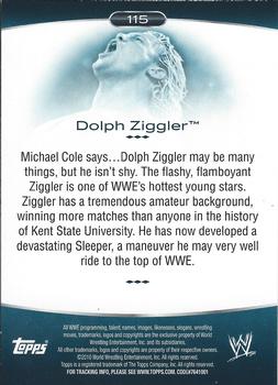 2010 Topps Platinum WWE - Rainbow #115 Dolph Ziggler  Back