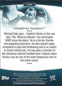 2010 Topps Platinum WWE - Rainbow #118 Vladimir Kozlov  Back