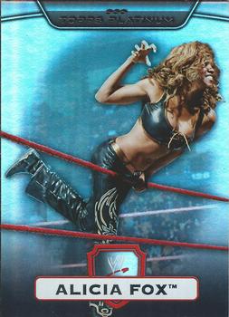 2010 Topps Platinum WWE - Rainbow #125 Alicia Fox  Front