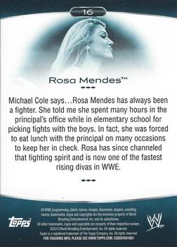2010 Topps Platinum WWE - Rainbow #16 Rosa Mendes  Back