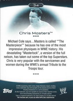 2010 Topps Platinum WWE - Rainbow #34 Chris Masters  Back
