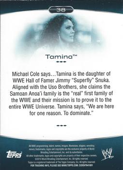 2010 Topps Platinum WWE - Rainbow #38 Tamina  Back