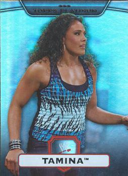 2010 Topps Platinum WWE - Rainbow #38 Tamina  Front