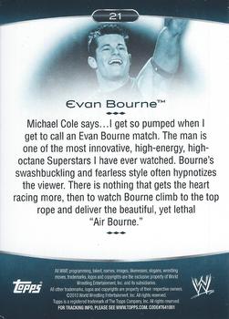 2010 Topps Platinum WWE - Rainbow #21 Evan Bourne  Back