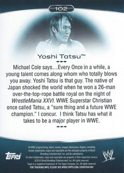 2010 Topps Platinum WWE - Rainbow #102 Yoshi Tatsu  Back