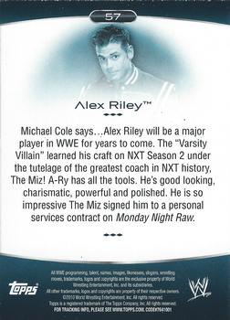 2010 Topps Platinum WWE - Rainbow #57 Alex Riley  Back