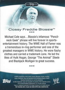 2010 Topps Platinum WWE - Rainbow #75 Classy Freddie Blassie  Back