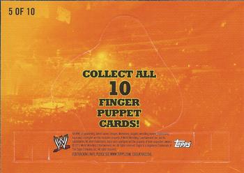 2010 Topps WWE Rumble Pack - Finger Puppets #5 Mark Henry  Back