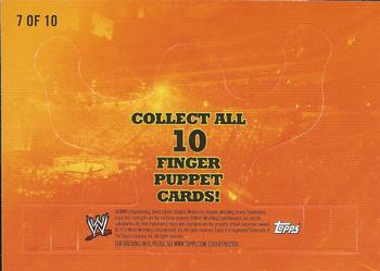 2010 Topps WWE Rumble Pack - Finger Puppets #7 Triple H  Back