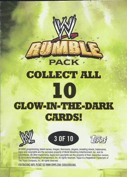 2010 Topps WWE Rumble Pack - Glow in the Dark #3 Rey Mysterio  Back