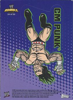 2010 Topps WWE Rumble Pack - Stickers #24 CM Punk  Front