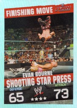 2009 Topps Slam Attax WWE - Finishing Moves #11 Evan Bourne / Shooting Star Press Front