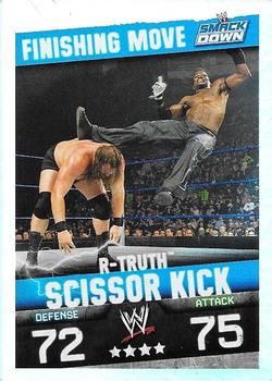 2009 Topps Slam Attax WWE - Finishing Moves #18 R-Truth / Scissor Kick Front
