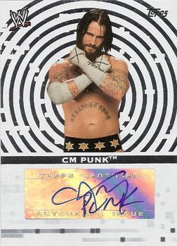 2010 Topps WWE - Autographs #A-CM CM Punk  Front
