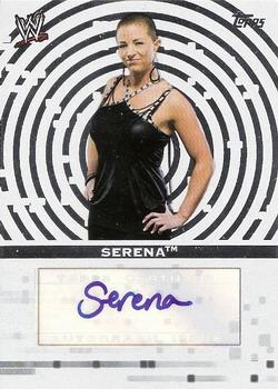 2010 Topps WWE - Autographs #A-SE Serena  Front