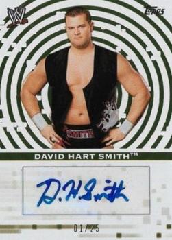 2010 Topps WWE - Autographs Gold #A-DS David Hart Smith Front