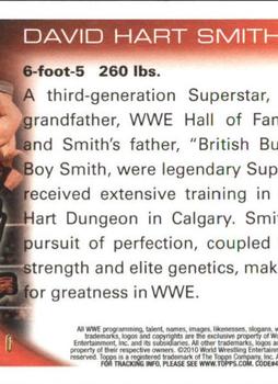 2010 Topps WWE - Blue #28 David Hart Smith  Back