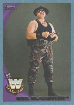 2010 Topps WWE - Blue #89 Sgt. Slaughter  Front