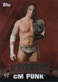 2010 Topps WWE - Championship Material #C5 CM Punk  Front